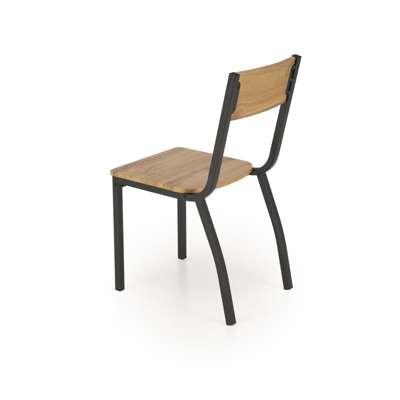 'MILTON set table + 4 chairs, natural / black' 'MILTON set table + 4 chairs, natural / black'