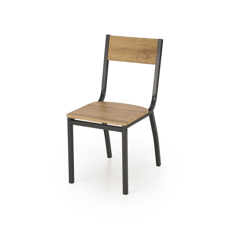 'MILTON set table + 4 chairs, natural / black' 'MILTON set table + 4 chairs, natural / black'