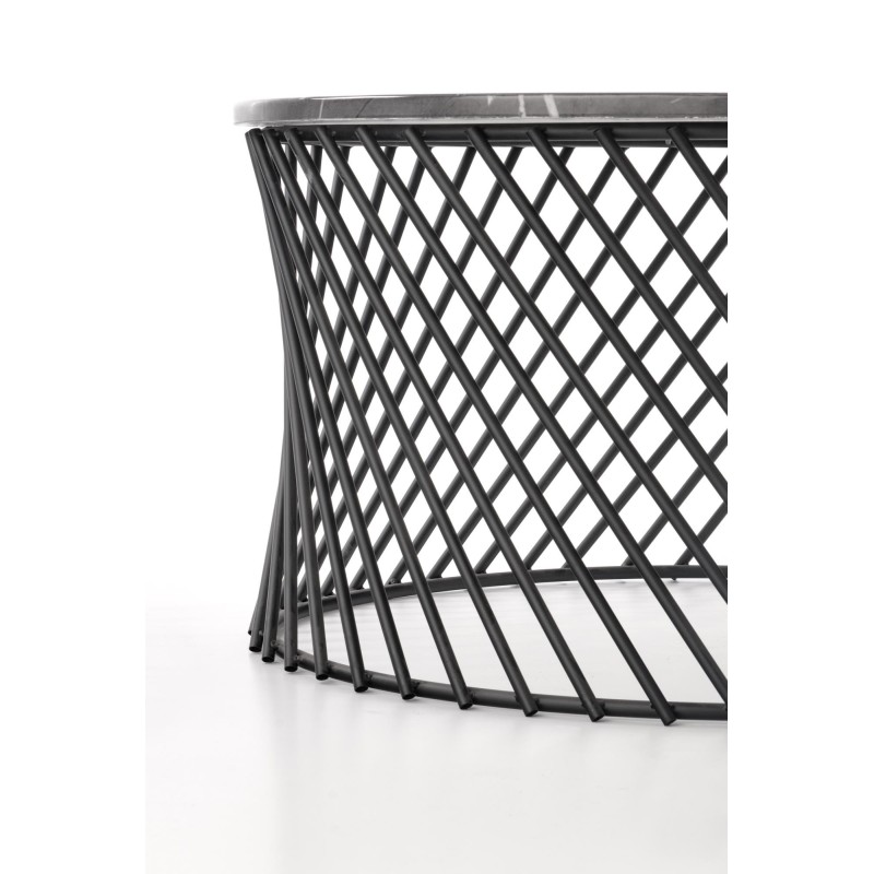'MINERWA Coffee Table Top - Ashen Marble, Frame - Black' 'MINERWA Coffee Table Top - Ashen Marble, Frame - Black'