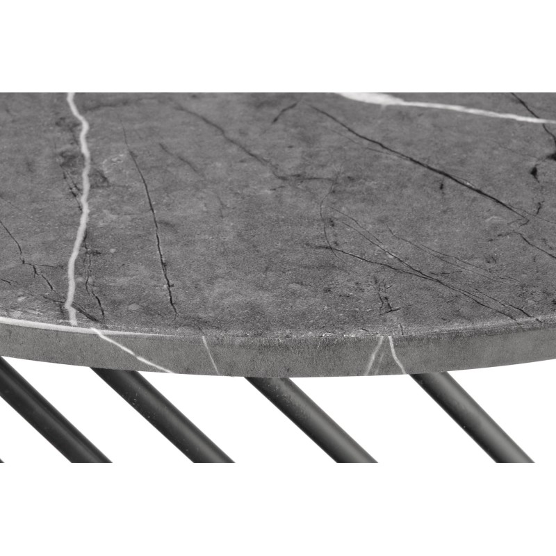 'MINERWA Coffee Table Top - Ashen Marble, Frame - Black' 'MINERWA Coffee Table Top - Ashen Marble, Frame - Black'