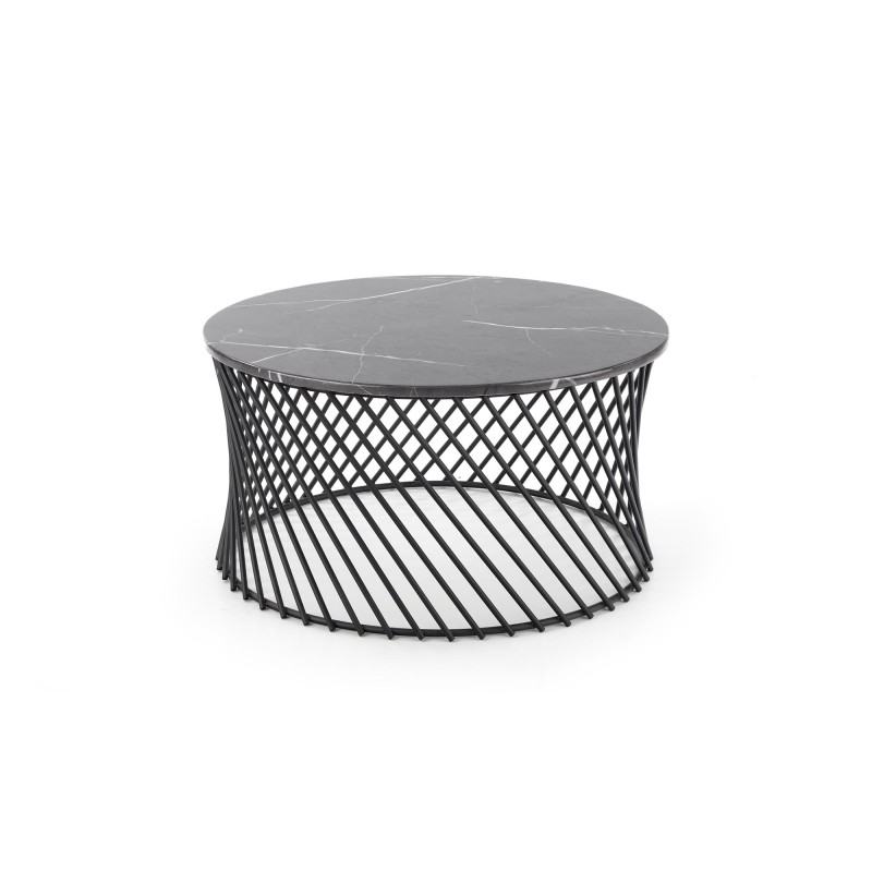 'MINERWA Coffee Table Top - Ashen Marble, Frame - Black' 'MINERWA Coffee Table Top - Ashen Marble, Frame - Black'