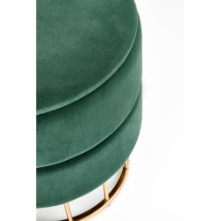 "MINTY Dark Green / Gold Pouf" "MINTY Dark Green / Gold Pouf"