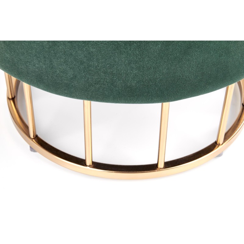 "MINTY Dark Green / Gold Pouf" "MINTY Dark Green / Gold Pouf"