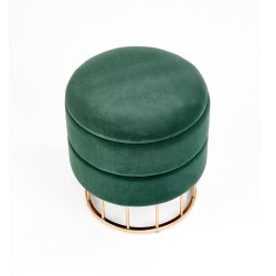 "MINTY Dark Green / Gold Pouf" "MINTY Dark Green / Gold Pouf"