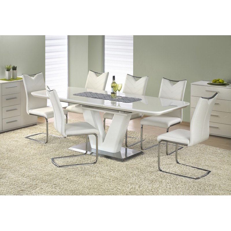 "MISTRAL Glossy White Table" "MISTRAL Glossy White Table"