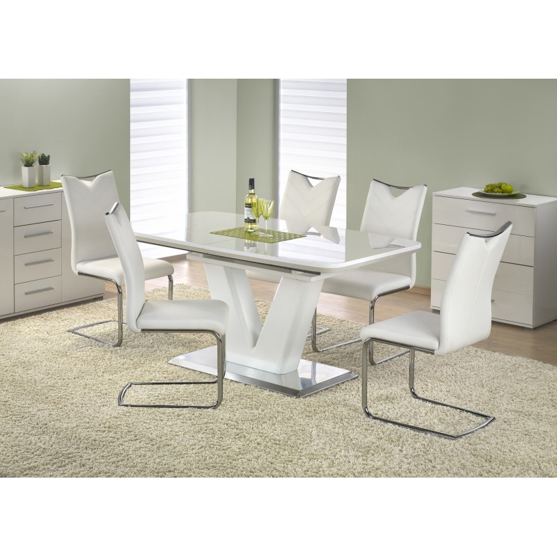 "MISTRAL Glossy White Table" "MISTRAL Glossy White Table"