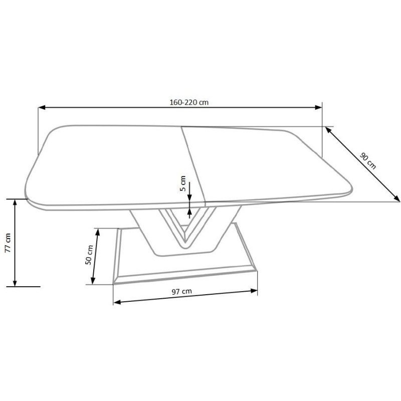 "MISTRAL Glossy White Table" "MISTRAL Glossy White Table"