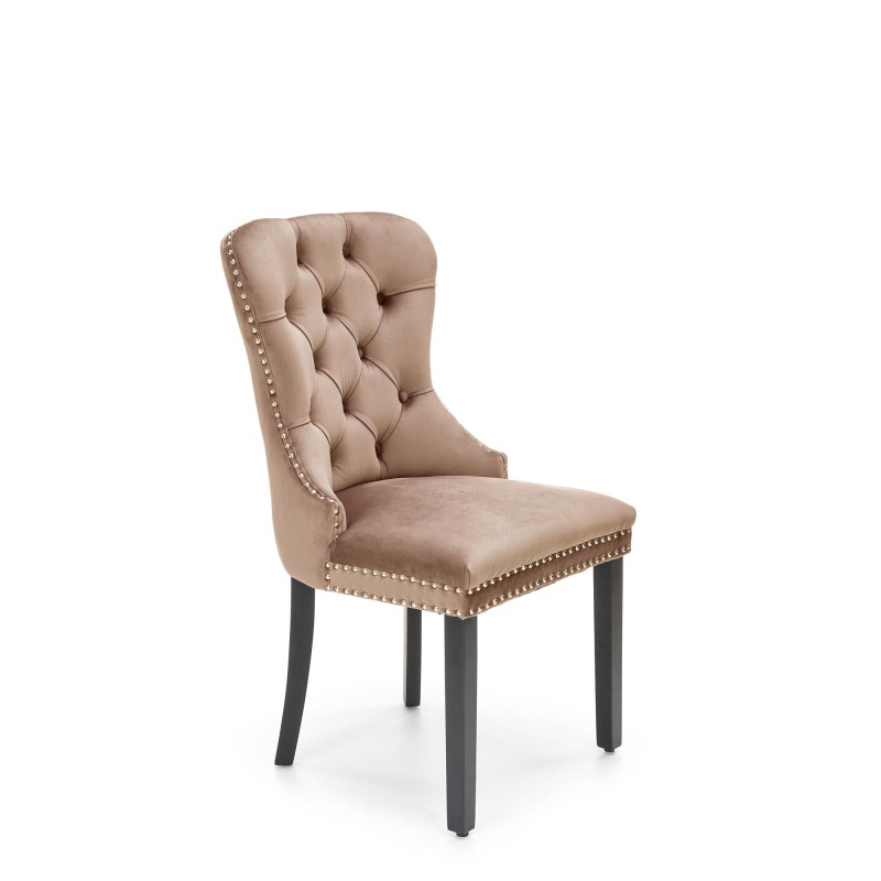 'MIYA Black Chair / Upholstery: Beige' 'MIYA Black Chair / Upholstery: Beige'
