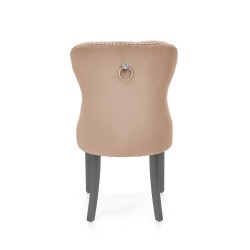 'MIYA Black Chair / Upholstery: Beige' 'MIYA Black Chair / Upholstery: Beige'