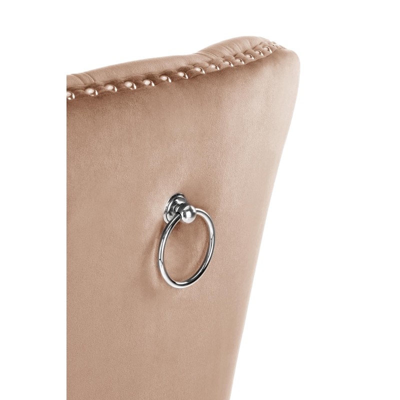 'MIYA Black Chair / Upholstery: Beige' 'MIYA Black Chair / Upholstery: Beige'