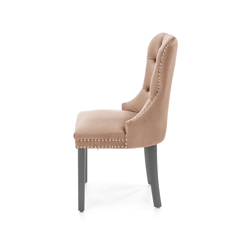 'MIYA Black Chair / Upholstery: Beige' 'MIYA Black Chair / Upholstery: Beige'