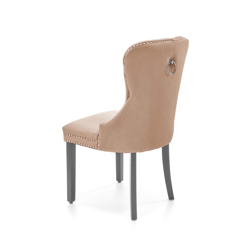 'MIYA Black Chair / Upholstery: Beige' 'MIYA Black Chair / Upholstery: Beige'