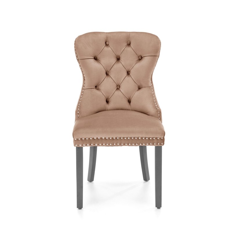 'MIYA Black Chair / Upholstery: Beige' 'MIYA Black Chair / Upholstery: Beige'