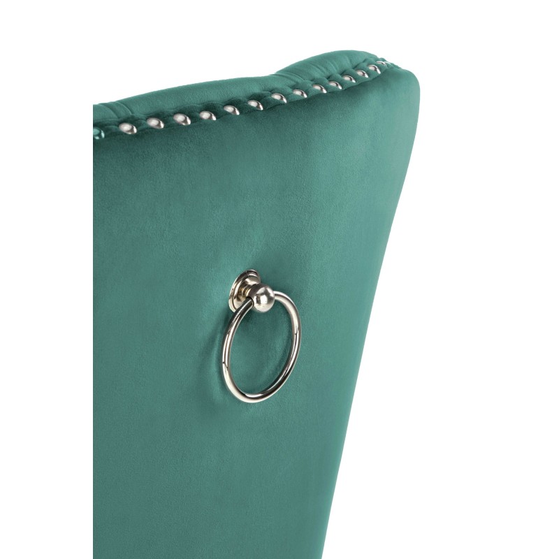 'MIYA Black Chair / Upholstery: Dark Green' 'MIYA Black Chair / Upholstery: Dark Green'