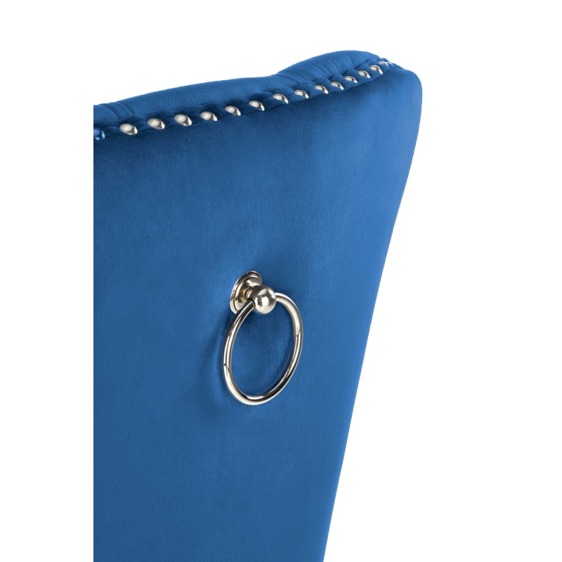 'MIYA Black Chair / Upholstery: Navy Blue' 'MIYA Black Chair / Upholstery: Navy Blue'