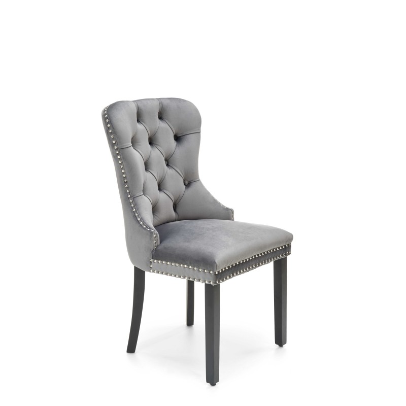 'MIYA Black Chair / Upholstery: Ashen' 'MIYA Black Chair / Upholstery: Ashen'