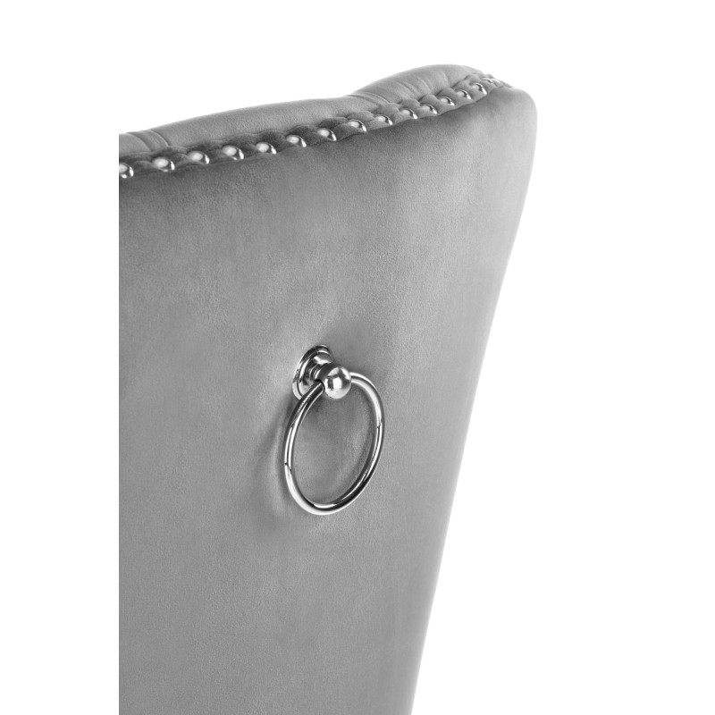 'MIYA Black Chair / Upholstery: Ashen' 'MIYA Black Chair / Upholstery: Ashen'