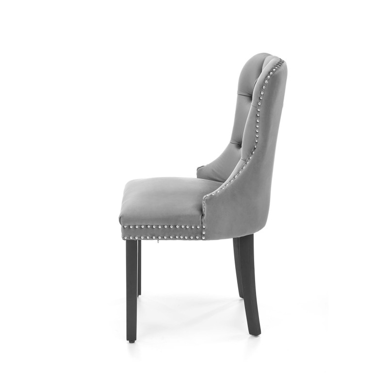 'MIYA Black Chair / Upholstery: Ashen' 'MIYA Black Chair / Upholstery: Ashen'