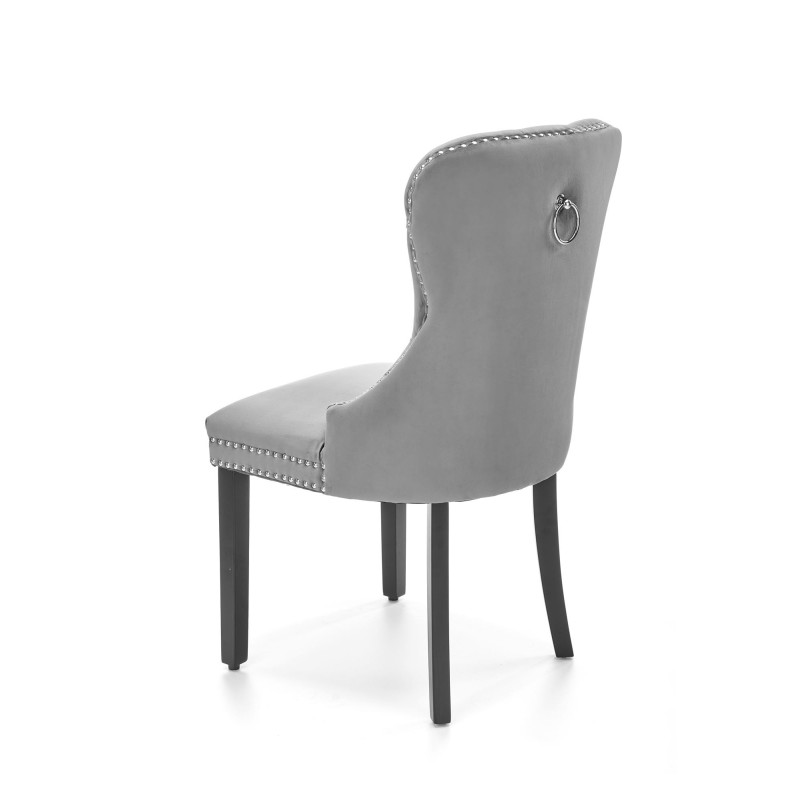 'MIYA Black Chair / Upholstery: Ashen' 'MIYA Black Chair / Upholstery: Ashen'