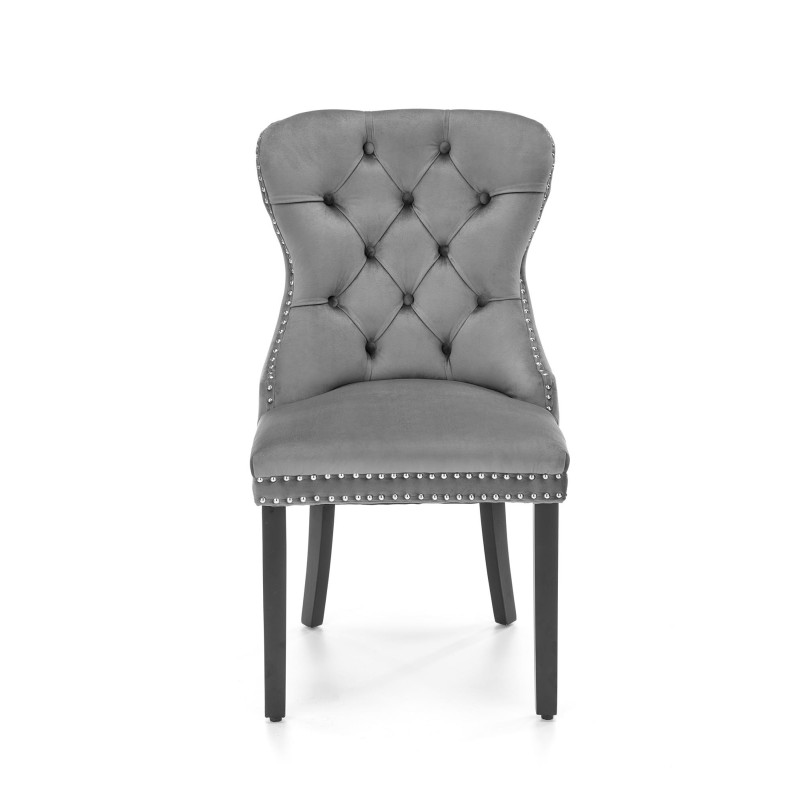 'MIYA Black Chair / Upholstery: Ashen' 'MIYA Black Chair / Upholstery: Ashen'