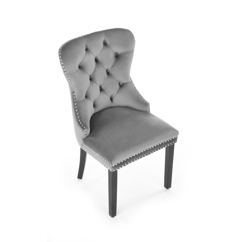 'MIYA Black Chair / Upholstery: Ashen' 'MIYA Black Chair / Upholstery: Ashen'