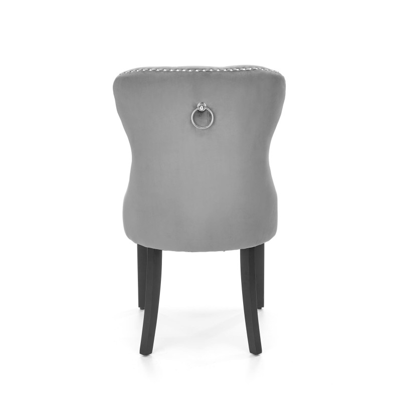 'MIYA Black Chair / Upholstery: Ashen' 'MIYA Black Chair / Upholstery: Ashen'