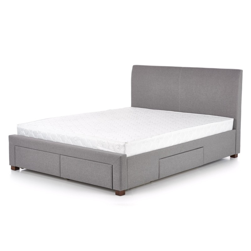 'MODENA 140 cm Upholstered Bed with Drawers in Ash' 'MODENA 140 cm Upholstered Bed with Drawers in Ash'