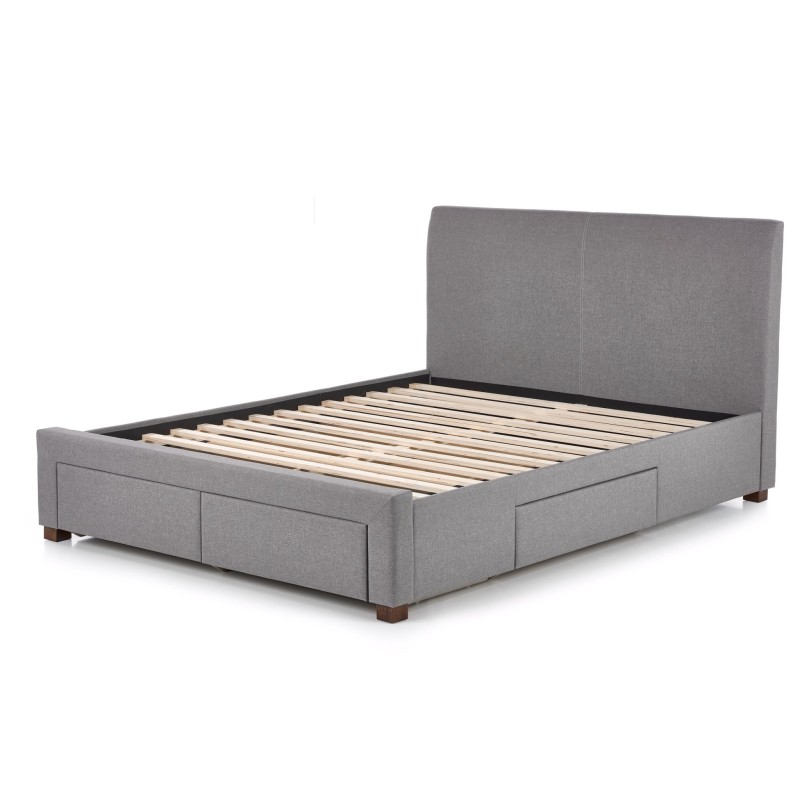 'MODENA 140 cm Upholstered Bed with Drawers in Ash' 'MODENA 140 cm Upholstered Bed with Drawers in Ash'