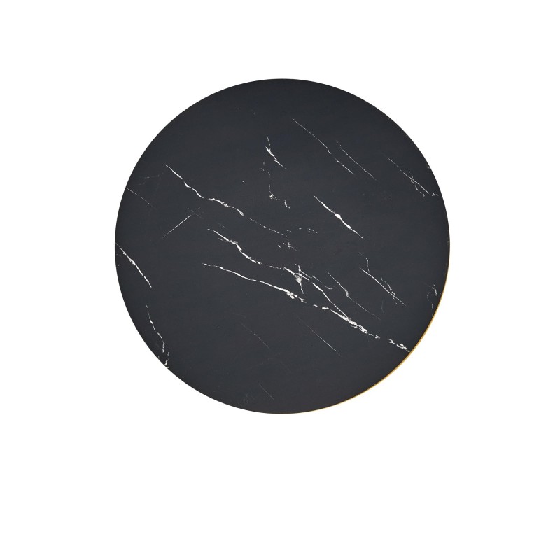 "MOLINA Round Table, Black Marble / Black / Gold" "MOLINA Round Table, Black Marble / Black / Gold"