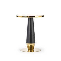 "MOLINA Round Table, Black Marble / Black / Gold" "MOLINA Round Table, Black Marble / Black / Gold"