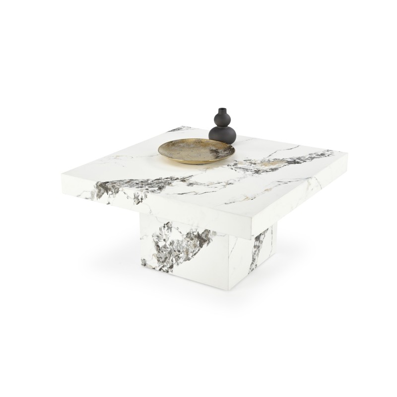 'MONOLIT White Marble Coffee Table' 'MONOLIT White Marble Coffee Table'