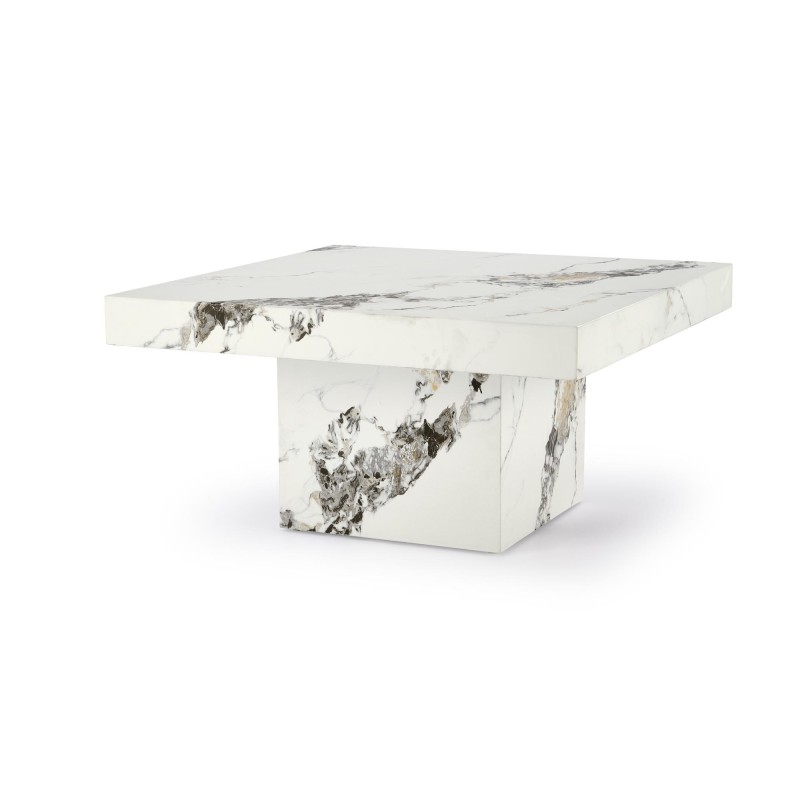 'MONOLIT White Marble Coffee Table' 'MONOLIT White Marble Coffee Table'