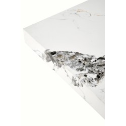 'MONOLIT White Marble Coffee Table' 'MONOLIT White Marble Coffee Table'