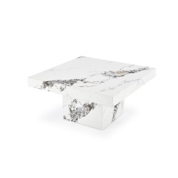 'MONOLIT White Marble Coffee Table' 'MONOLIT White Marble Coffee Table'