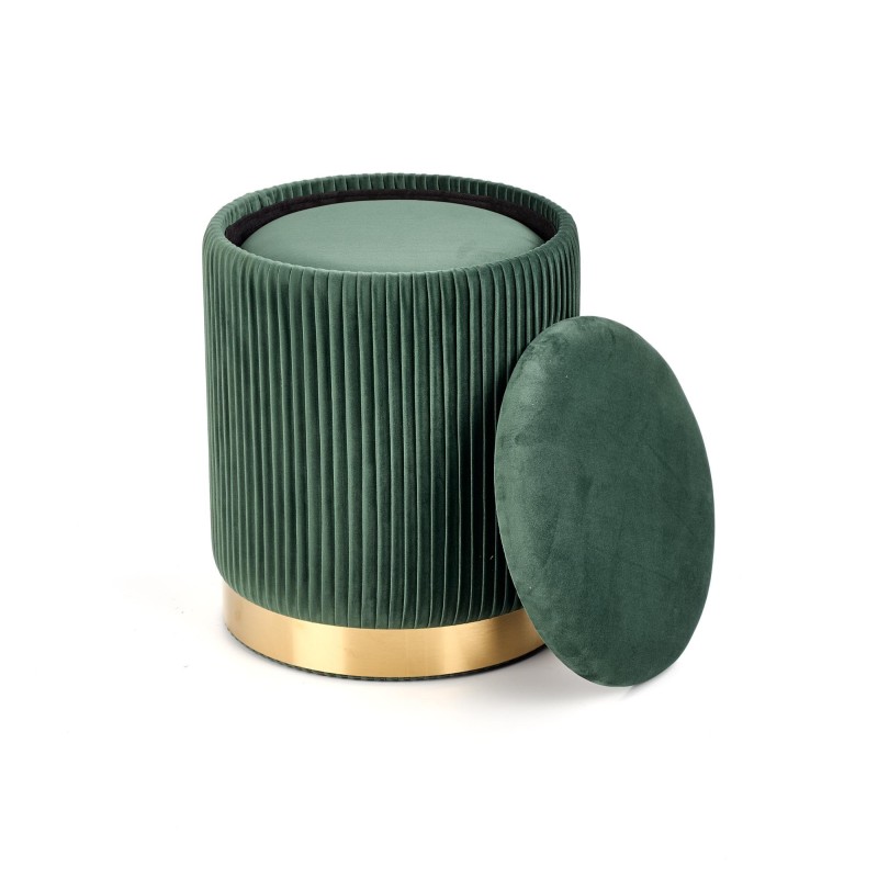 'MONTY set of 2 poufs, dark green' 'MONTY set of 2 poufs, dark green'