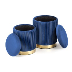 MONTY zestaw 2 puf, granatowy (1p 1kpl) MONTY zestaw 2 puf, granatowy (1p 1kpl)