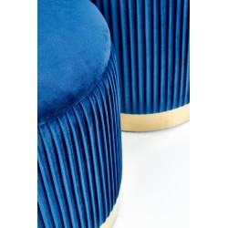 'MONTY set of 2 poufs, navy blue' 'MONTY set of 2 poufs, navy blue'