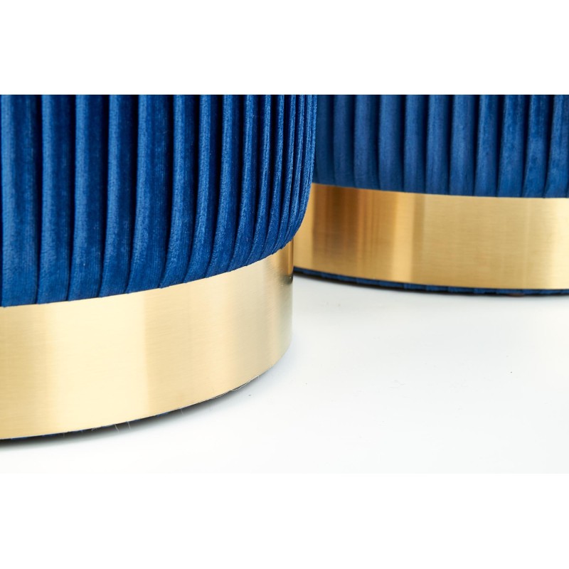 'MONTY set of 2 poufs, navy blue' 'MONTY set of 2 poufs, navy blue'