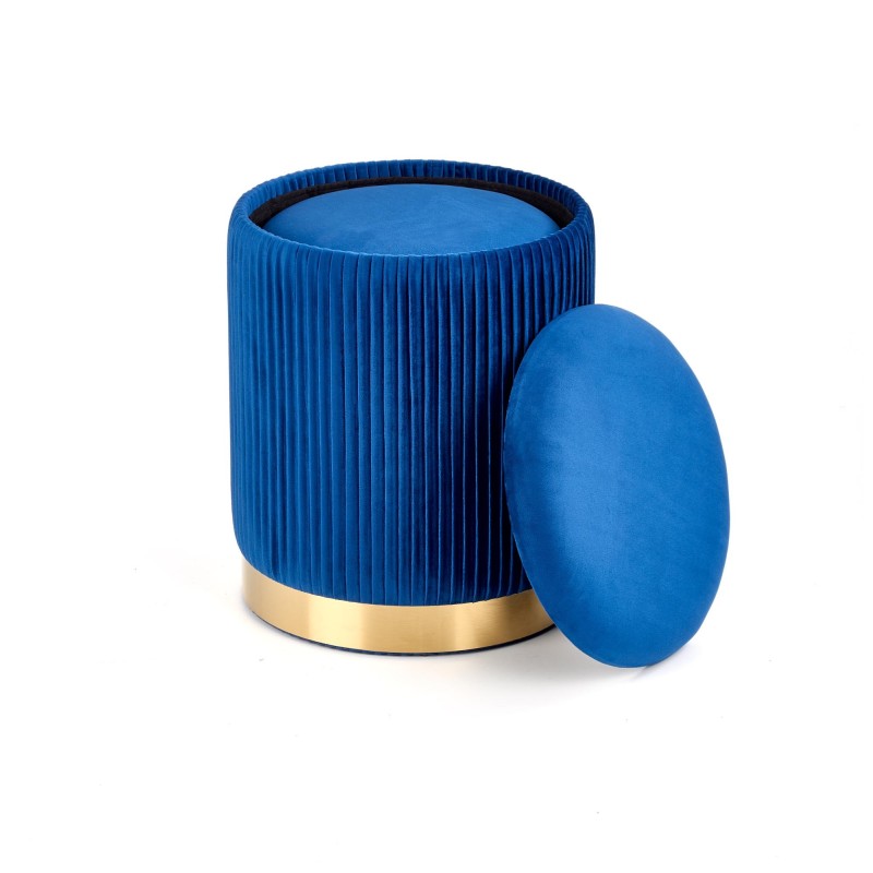 'MONTY set of 2 poufs, navy blue' 'MONTY set of 2 poufs, navy blue'