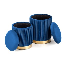 MONTY zestaw 2 puf, granatowy (1p 1kpl) MONTY zestaw 2 puf, granatowy (1p 1kpl)