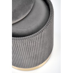 'MONTY set of 2 poufs, ash grey' 'MONTY set of 2 poufs, ash grey'