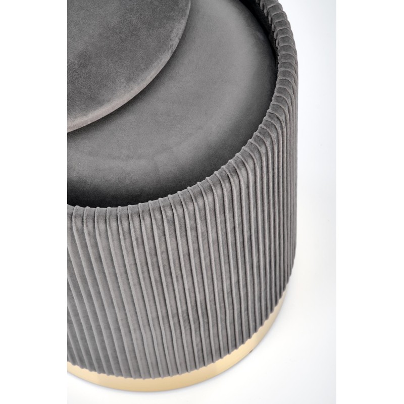 'MONTY set of 2 poufs, ash grey' 'MONTY set of 2 poufs, ash grey'