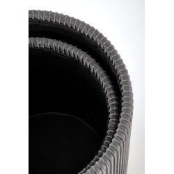 'MONTY set of 2 poufs, ash grey' 'MONTY set of 2 poufs, ash grey'