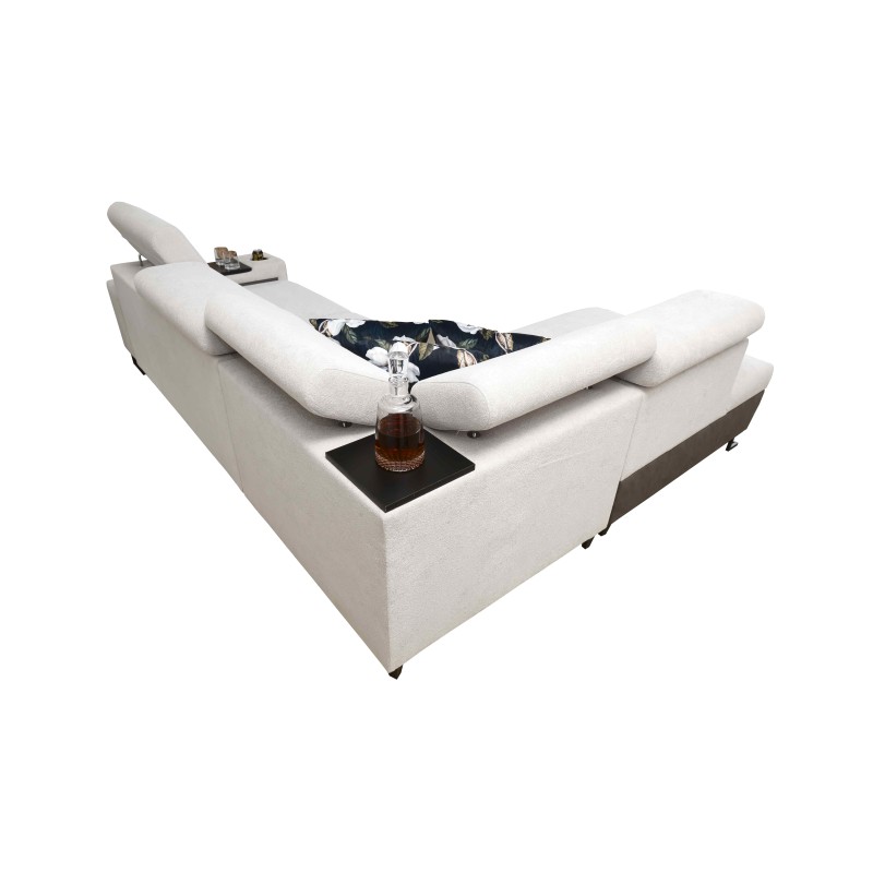 Prestige VII corner sofa with Soft to the touch, Freya 210.23 + Tauro 8207 - elegance and functionality in one Prestige VII corner sofa with Soft to the touch, Freya 210.23 + Tauro 8207 - elegance and functionality in one