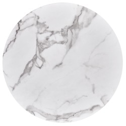 "MORATA Round Table, White Marble / Black / Gold" "MORATA Round Table, White Marble / Black / Gold"