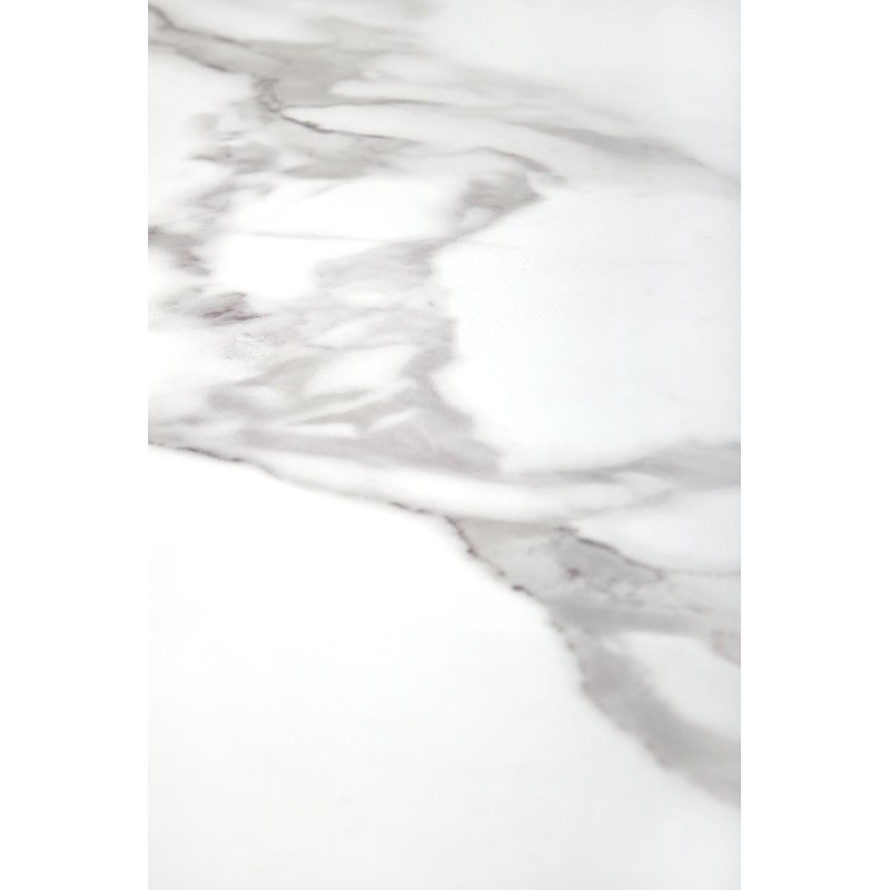 "MORATA Round Table, White Marble / Black / Gold" "MORATA Round Table, White Marble / Black / Gold"