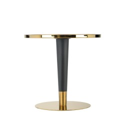 "MORATA Round Table, White Marble / Black / Gold" "MORATA Round Table, White Marble / Black / Gold"