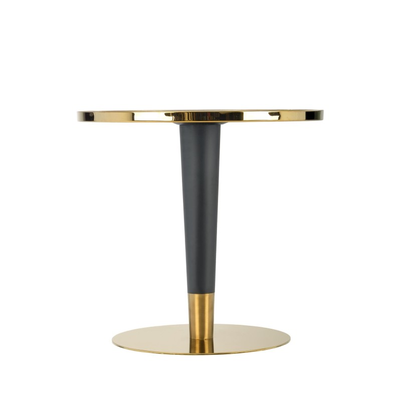"MORATA Round Table, White Marble / Black / Gold" "MORATA Round Table, White Marble / Black / Gold"