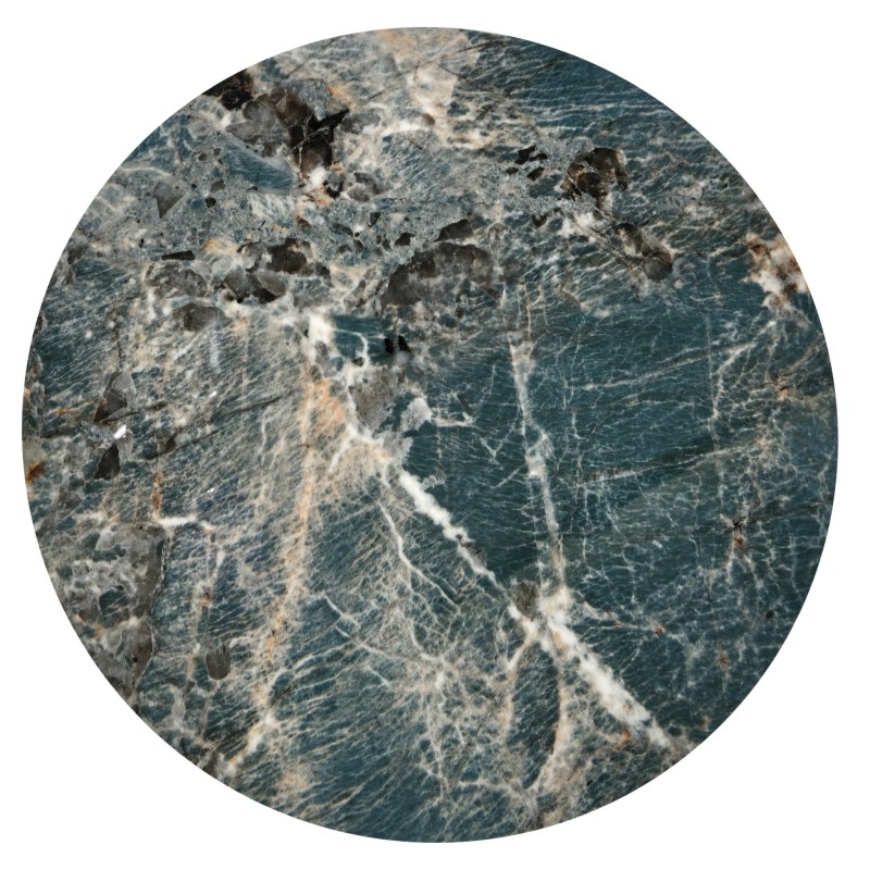 'MORENA Green Marble Coffee Table / Black / Gold' 'MORENA Green Marble Coffee Table / Black / Gold'