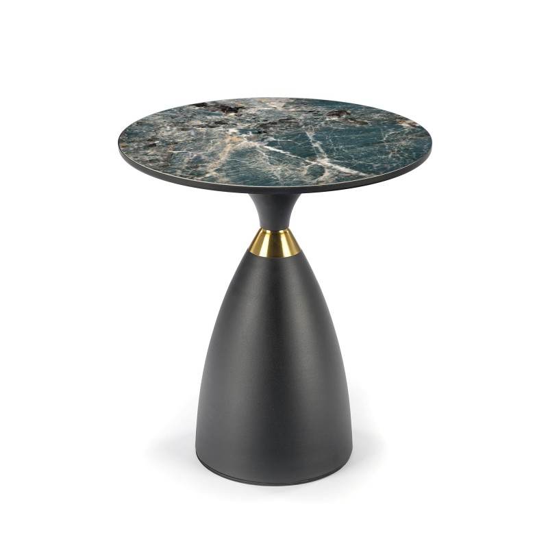'MORENA Green Marble Coffee Table / Black / Gold' 'MORENA Green Marble Coffee Table / Black / Gold'